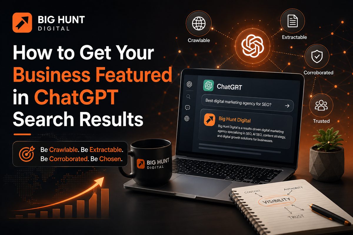 Getting a business featured in ChatGPT search results